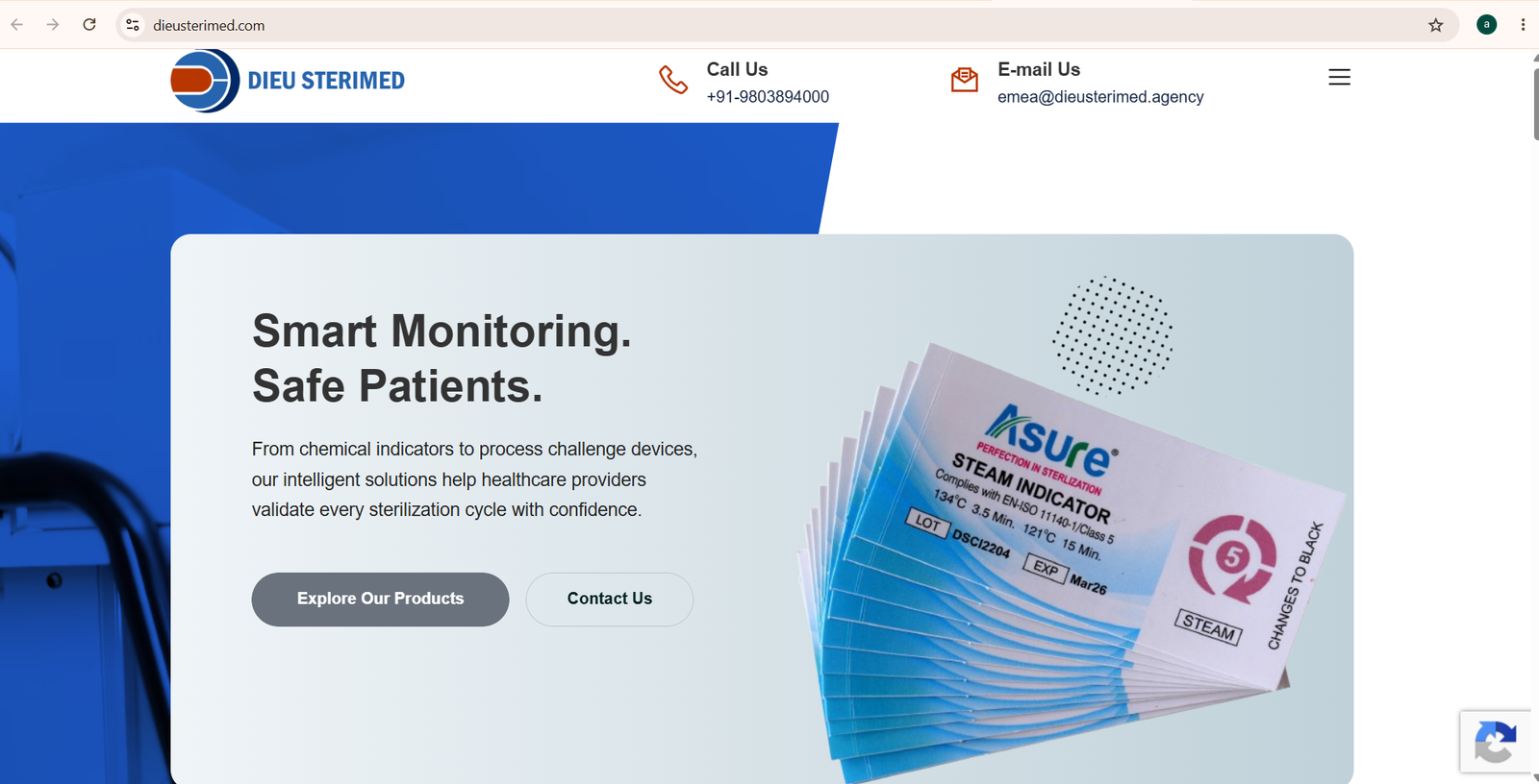 Dieusteri Med Website Screenshot